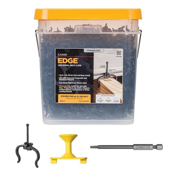 Camo Edge Clip Hidden Deck Fasteners 900 ct, 900PK 0344356 - main